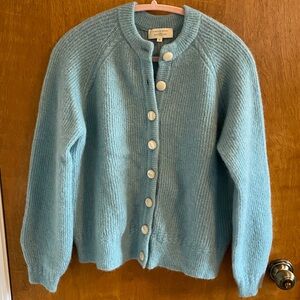 Sézane Othello Cardigan in Celadon Blue Size Medium